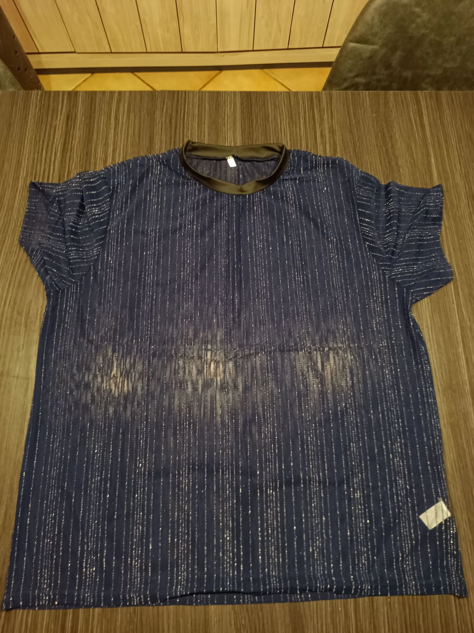 Herentransparant blauw T-shirt – photo 4
